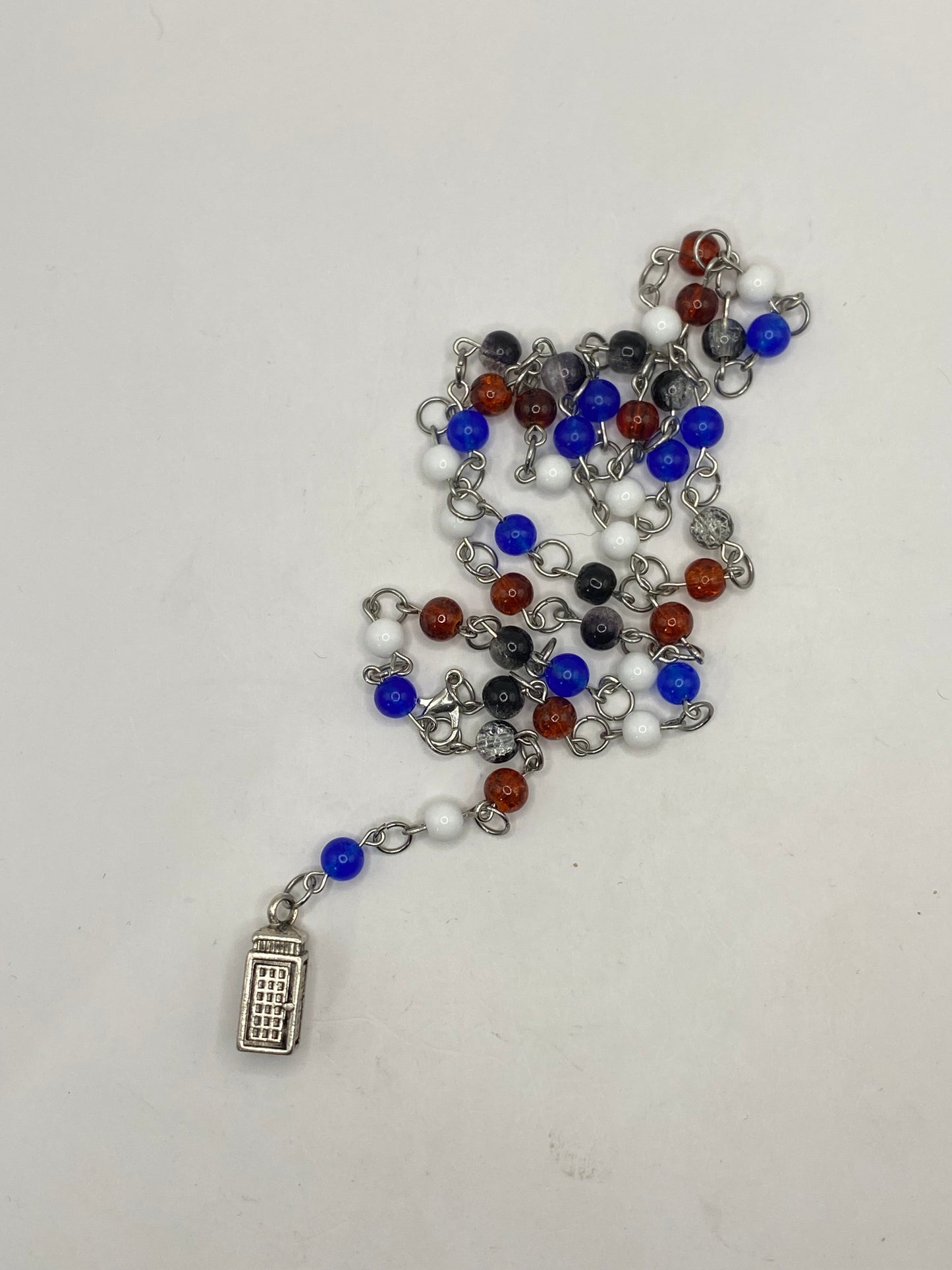 Tardis inspired necklace