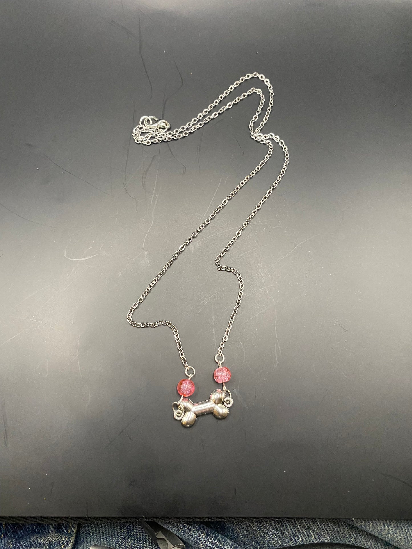 Bone Necklace (Silver)