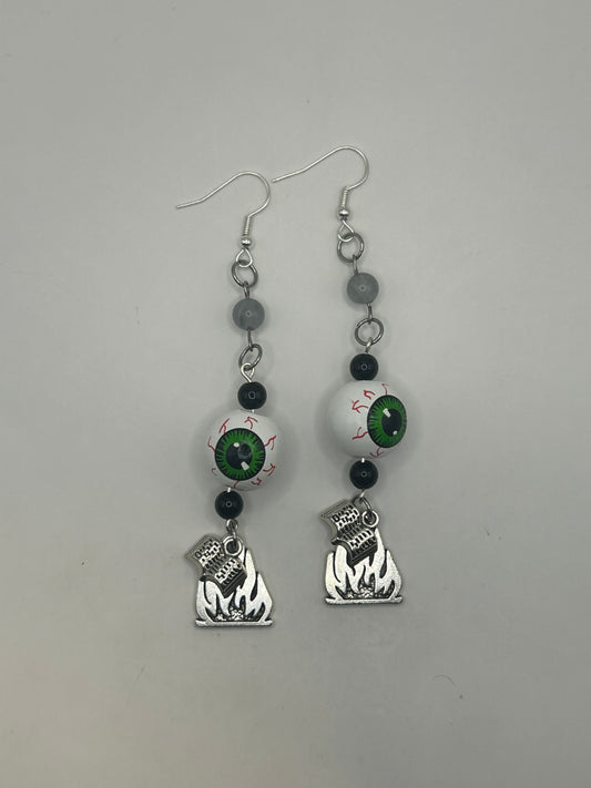 Bookburner earrings