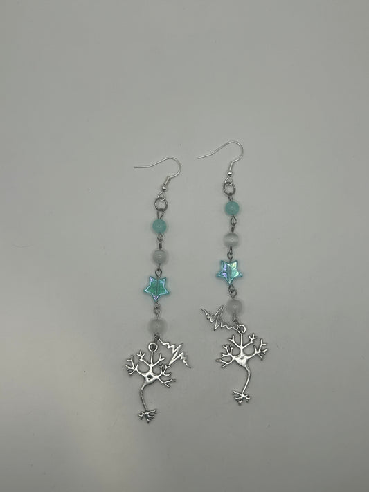 Man with the Lichtenberg Scar Earrings