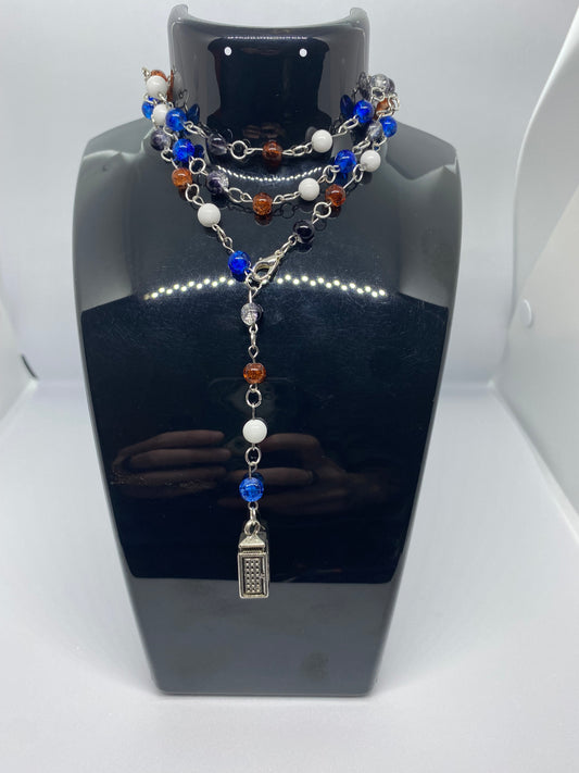 Tardis inspired necklace